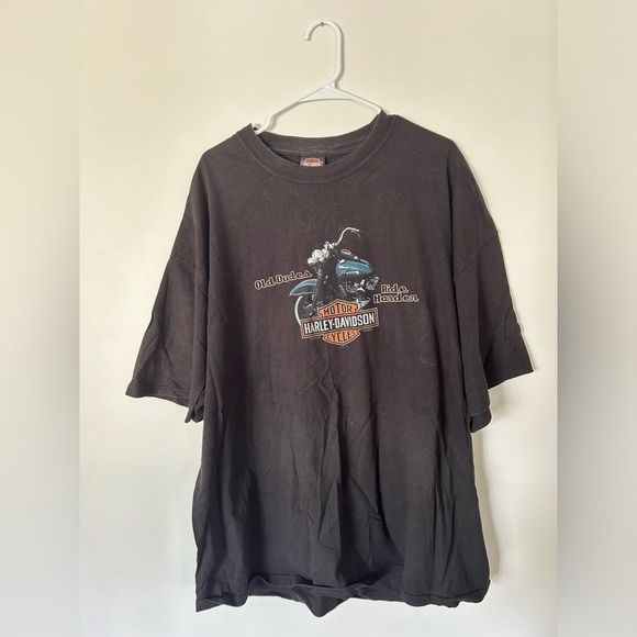Harley Davidson “Old Dudes Ride Harder” Mackie Tshirt - Picture 1 of 7